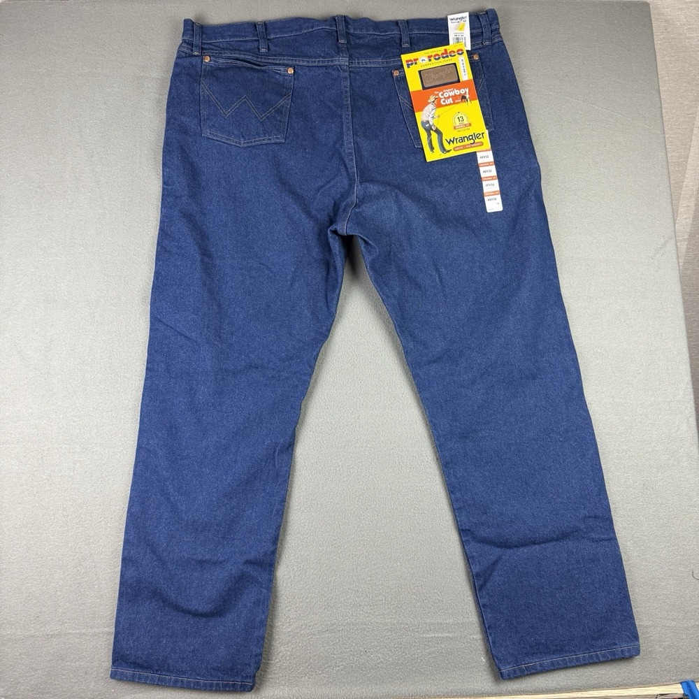 Wrangler Jeans‎ Mens 46x32 Blue Medium Wash 13MWZ Original Cowboy Cut